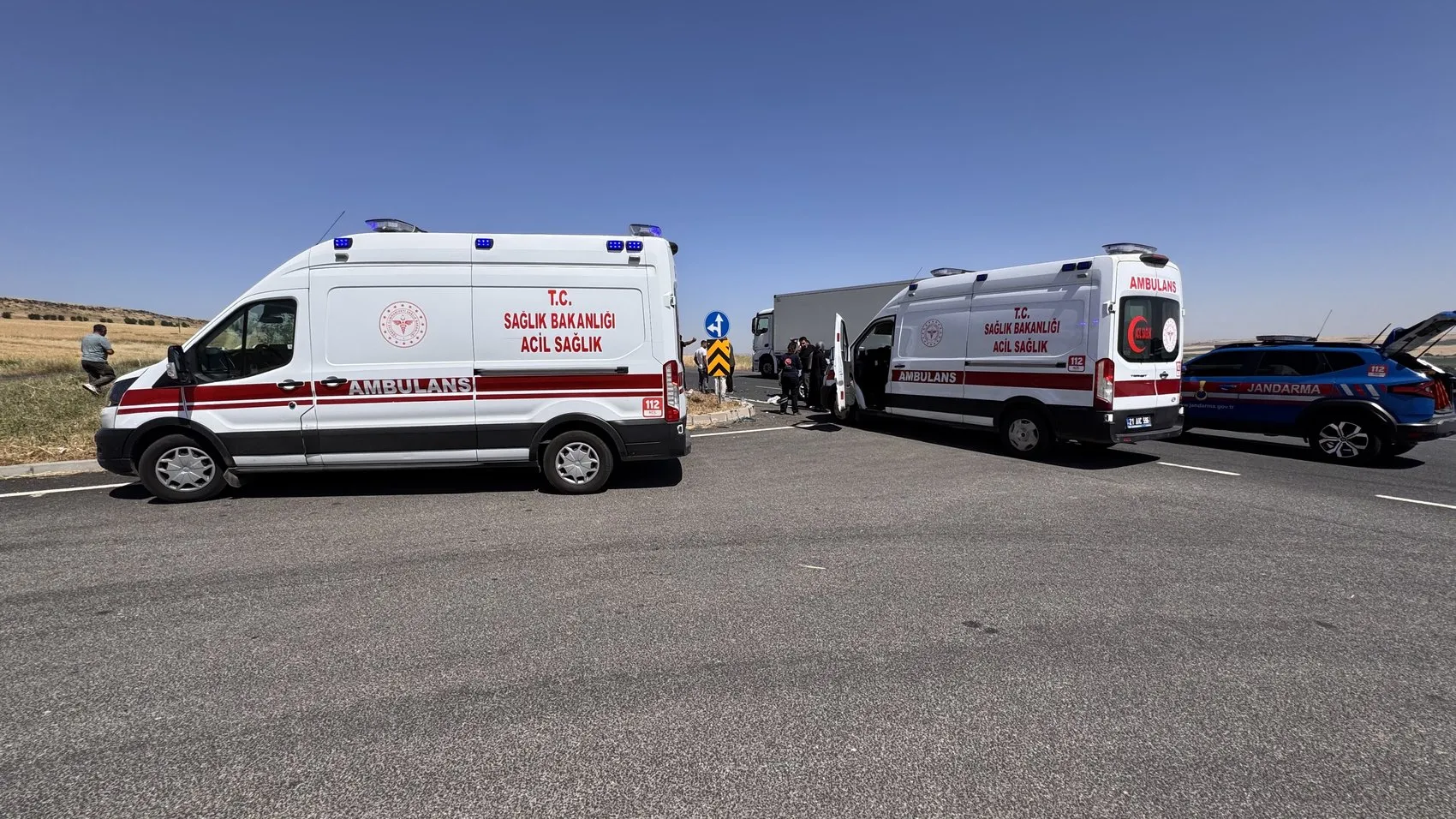 Diyarbakır-Mardin çevre yolunda trafik kazası Toraman kavşağında 6 kişi yaralandı