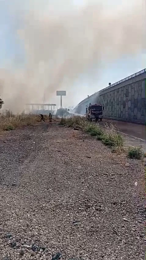 Diyarbakır-Bismil kara yolunda dehşet anları Akaryakıt istasyonunu teğet geçti