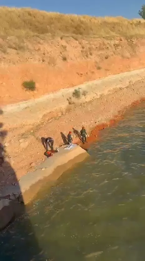 Çınar ilçesindeki Göksu Barajı'nda korkunç manzara Sudan erkek cesedi çıkarıldı