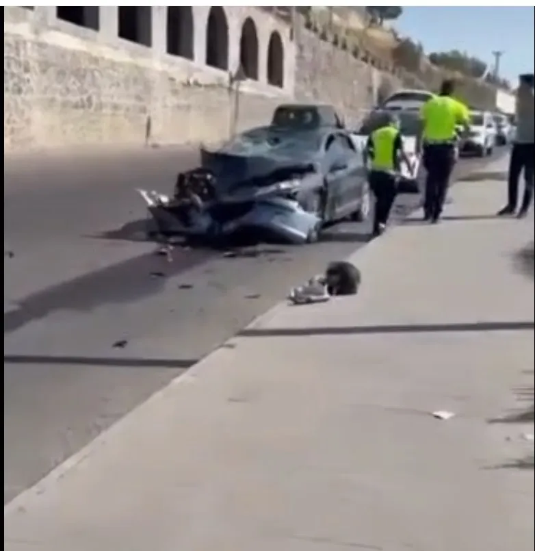 Diyarbakır Çınar'da motosiklet kazası Abdulhalim Gündüz tüm müdahalelere