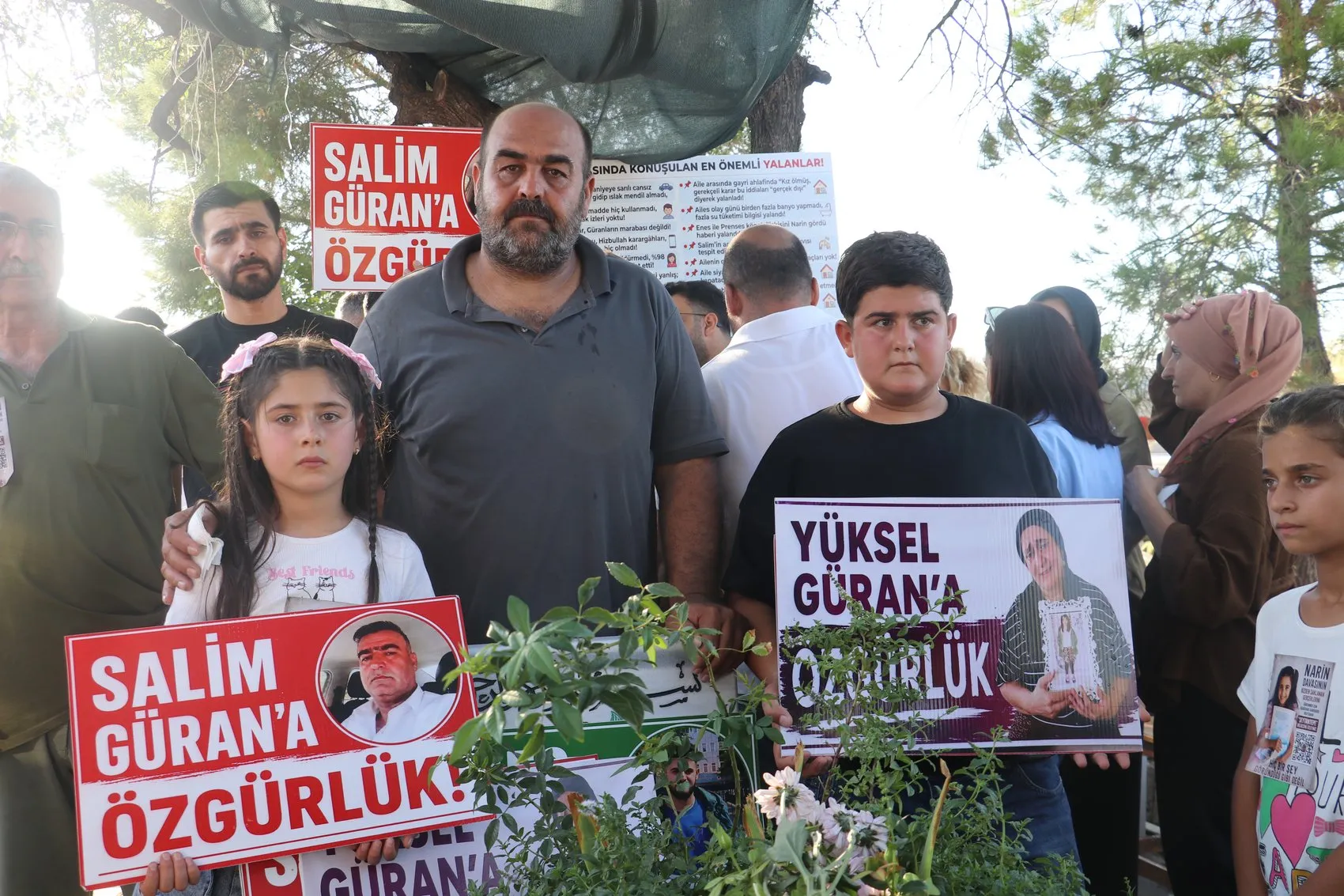 Narin Güran’ın kayboluşunun 2. yılında Tavşantepe'de adalet çığlığı Mezarı başında mevlit