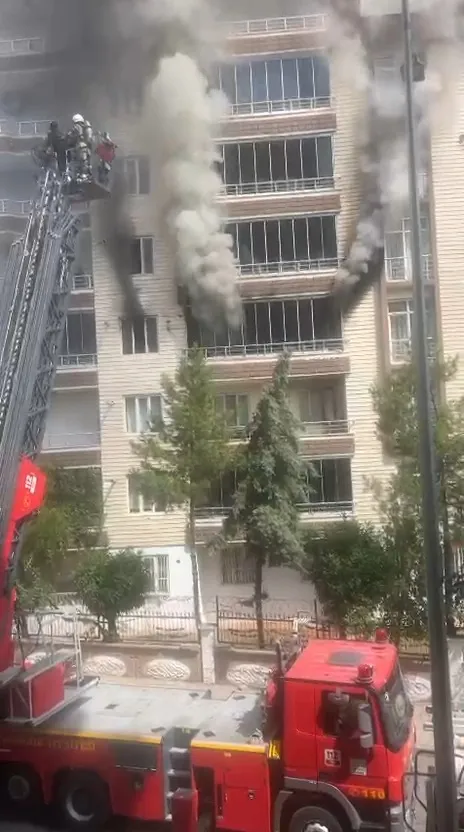 Diyarbakır Bağlar'da apartman yangını paniği: 3'ü çocuk 6 kişi dumandan etkilendi