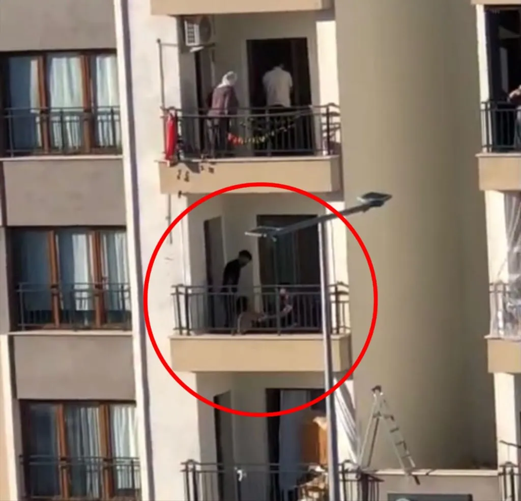 Diyarbakır Bağlar'da yürekleri ağza getiren kurtarma: Balkondan düşen çocuğu böyle yakaladı